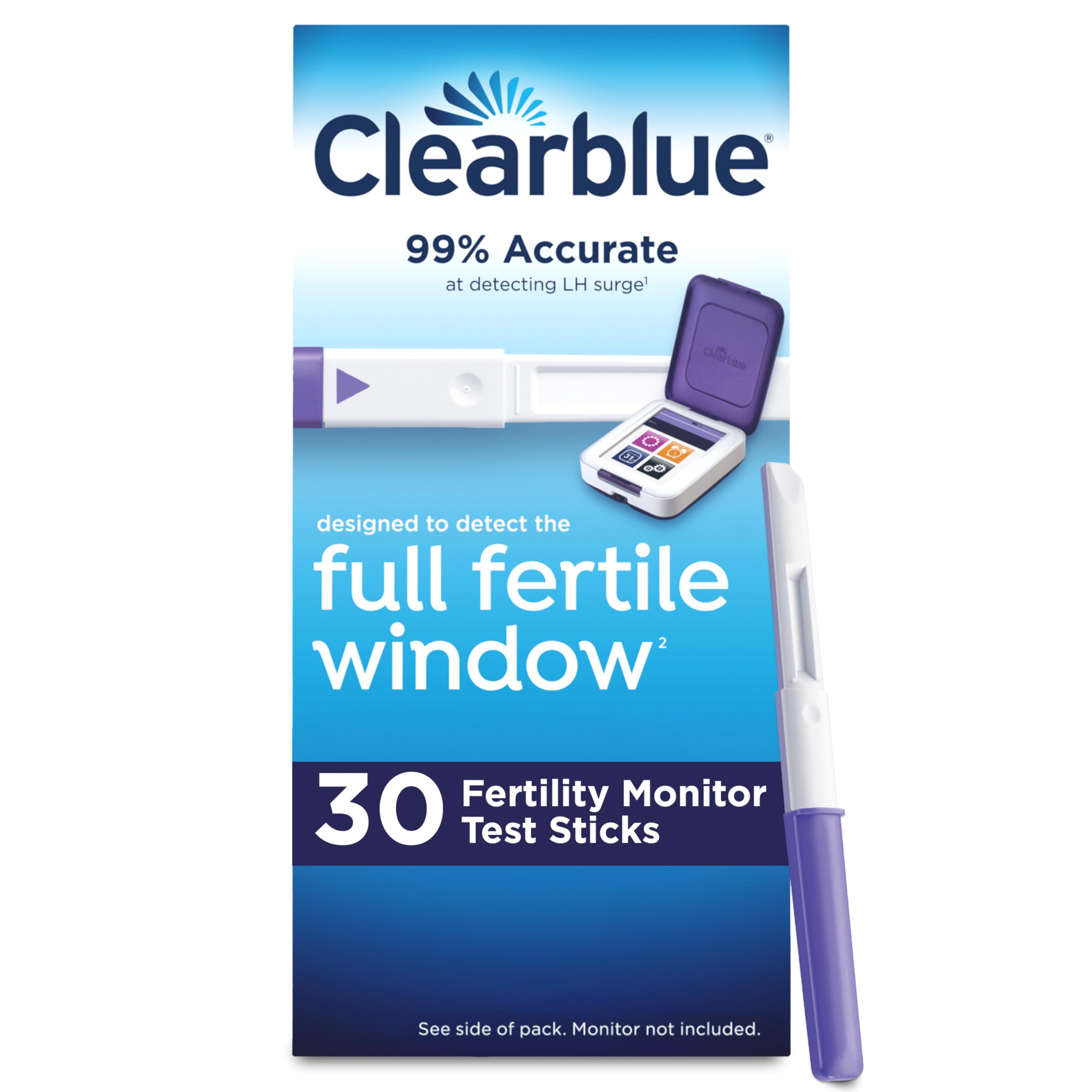 生活家電 clear blue 排卵日チェッカー 30本入り 使い捨てスティック 妊活